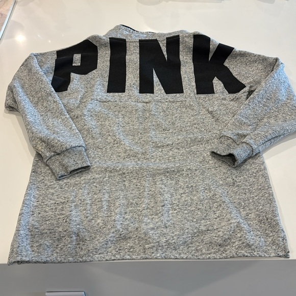 PINK Victoria's Secret Tops - PINK Victoria's Secret Gray Sweatshirt